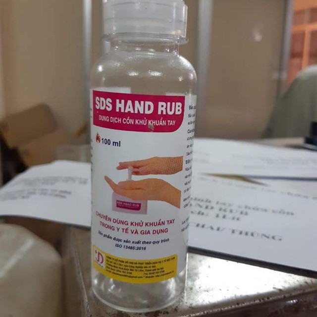 Nước rửa tay khô sát khuẩn SDS Hand Rub có vòi xịt