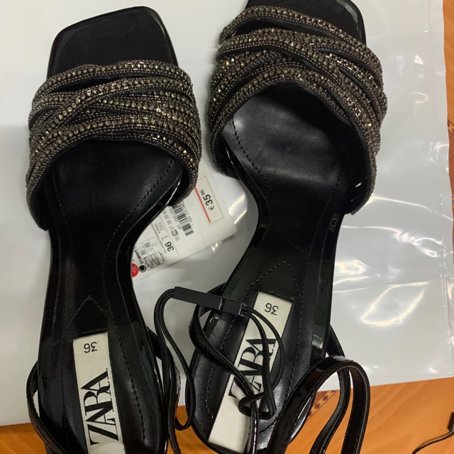 Giầy sandal zara đính đá