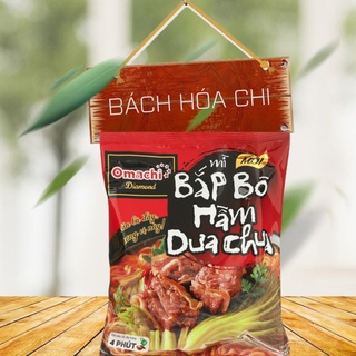 Lốc 5 gói mì Omachi Diamond bắp bò hầm dưa chua 120g