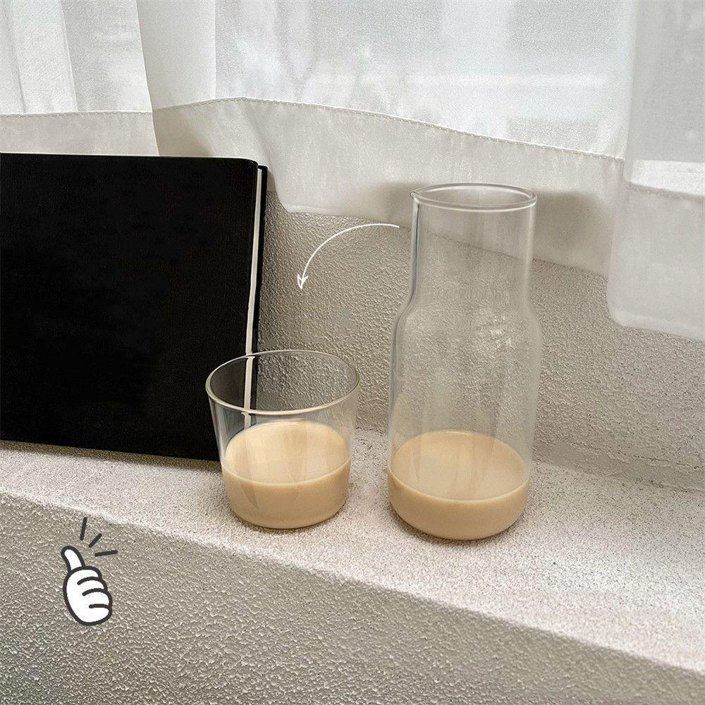 Lanfy Cốc Uống Nước Carafe / Nước Trái Cây Một Lớp Bằng Thủy Tinh Phong Cách Bắc Âu