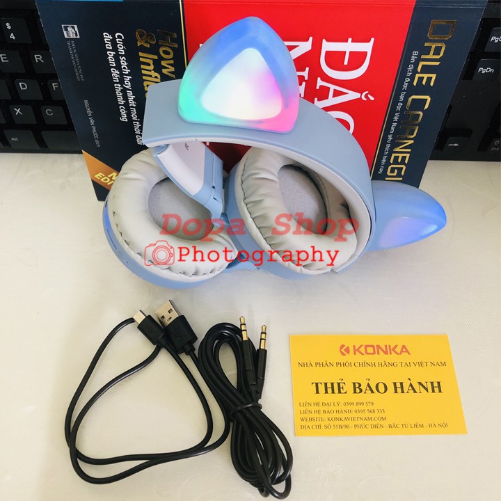 HÀNG CAO CẤP -  Tai nghe gaming tai mèo bluetooth âm thanh nổi sống động tic hợp mic tiện lợi - bảo hành 24 tháng.  - Hà | BigBuy360 - bigbuy360.vn