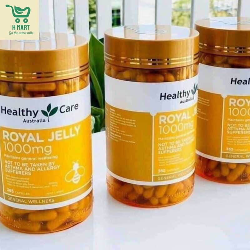 Sữa Ong Chúa Healthy Care Royal Jelly 1000mg Úc - 365 viên