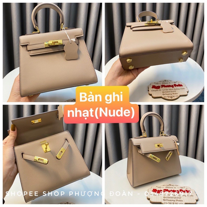 Túi kelly size 25cm tặng khăn lụa Khoá Vàng | BigBuy360 - bigbuy360.vn