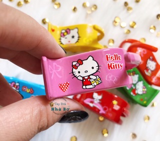 KẸP TÓC CÀNG CUA 3 RĂNG HÌNH KITTY HÀNG CAO CẤP