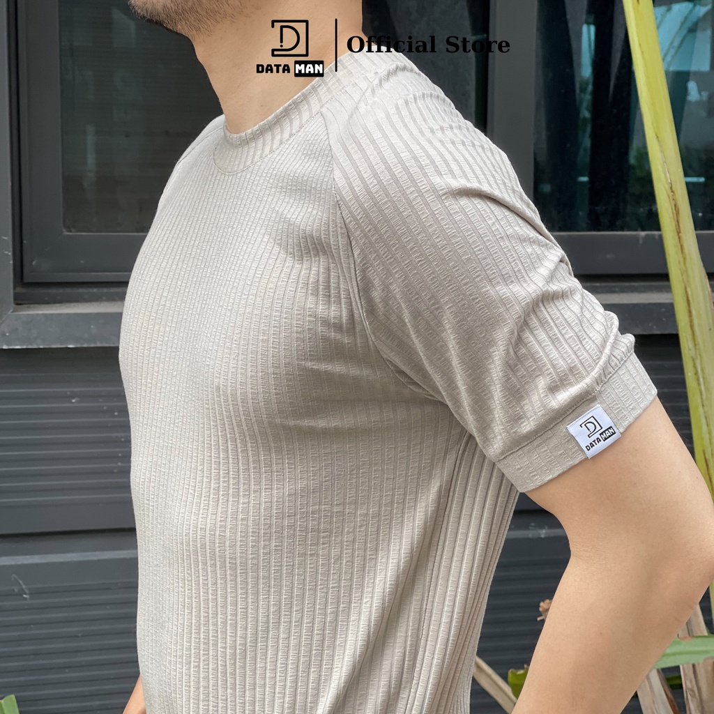 Áo cotton cổ tròn cộc tay na DATAMAN, co giãn 4 chiều, thoáng mát, tay raglan trẻ trung - ATCT22-01