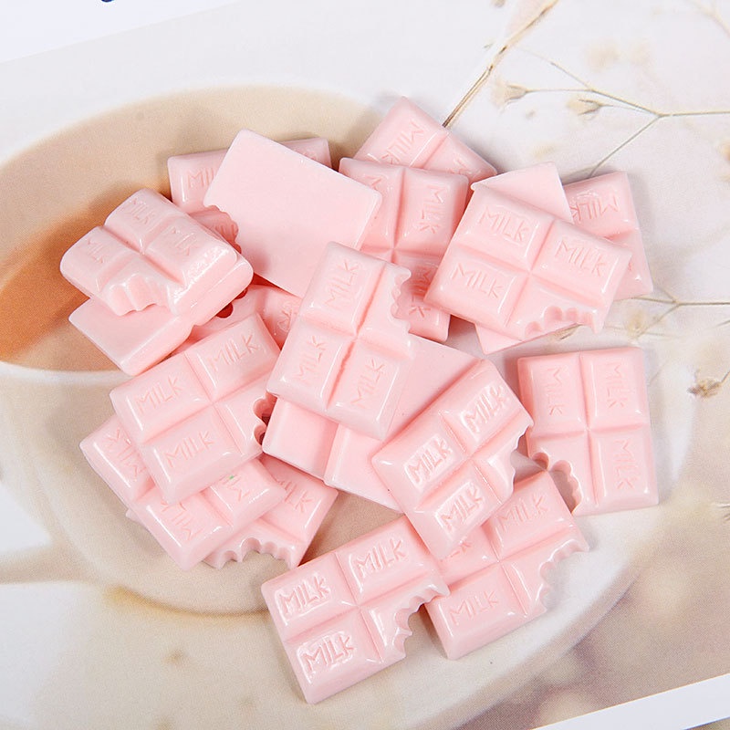 Charm Slime Hình Thỏi Socola - Charm Trang Trí Bằng Nhựa Kích Thước 2,5cm, N222