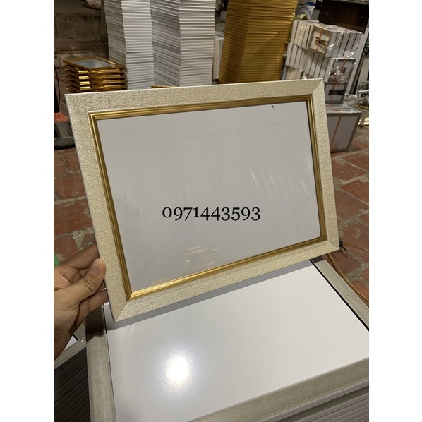 Khung bằng khen bo viền vàng kt