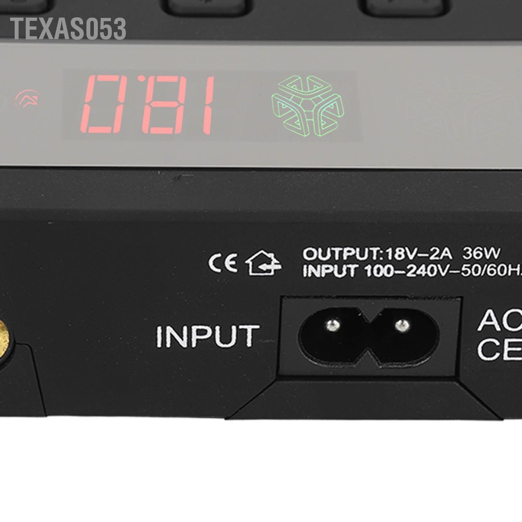 [Hàng Sẵn] Nguồn Điện Máy Xăm Hình Màn Hình LED kỹ thuật số Điện áp có thể điều chỉnh 0-18V (WS0535 100‑240V)【Texas053】