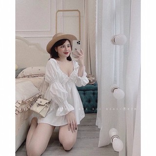 Áo babydoll dài tay