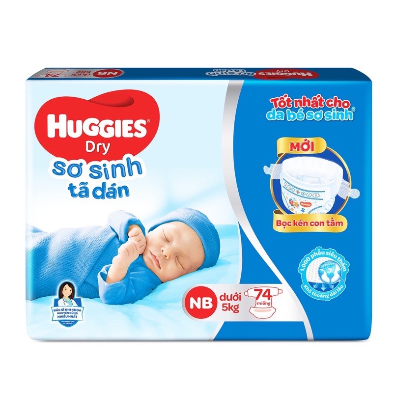 Tã Dán Sơ Sinh Huggies S88 /S56 /NB40