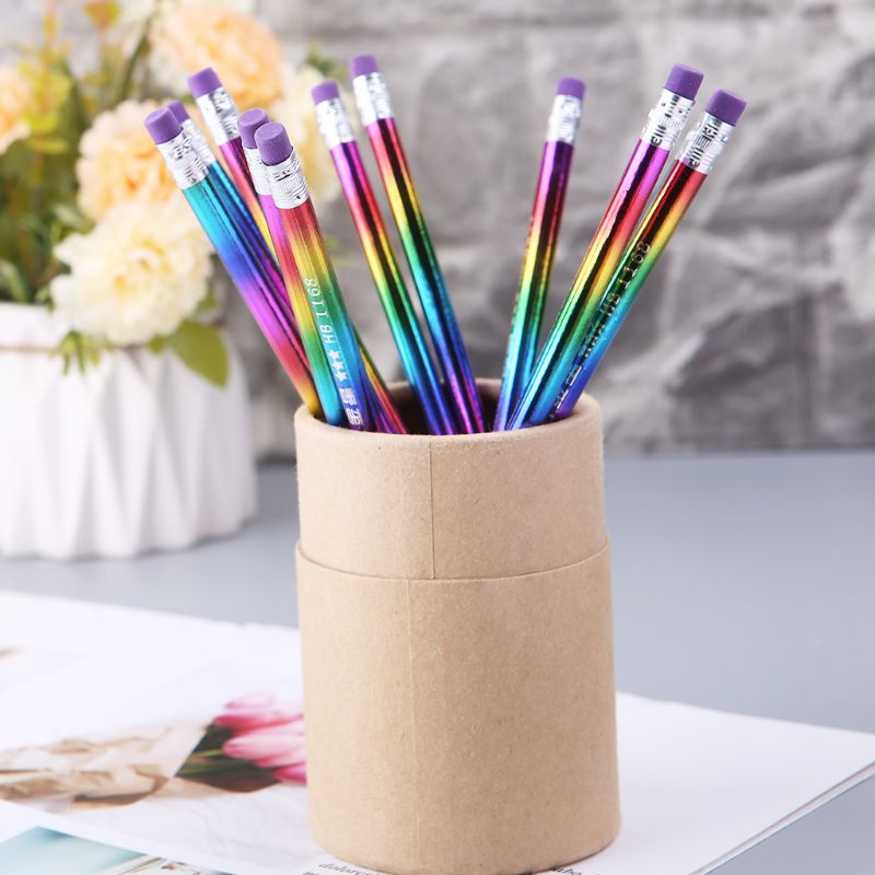 Set 12 Bút Chì Gỗ Màu Sắc Tươi Sáng Thân Thiện Với Môi Trường