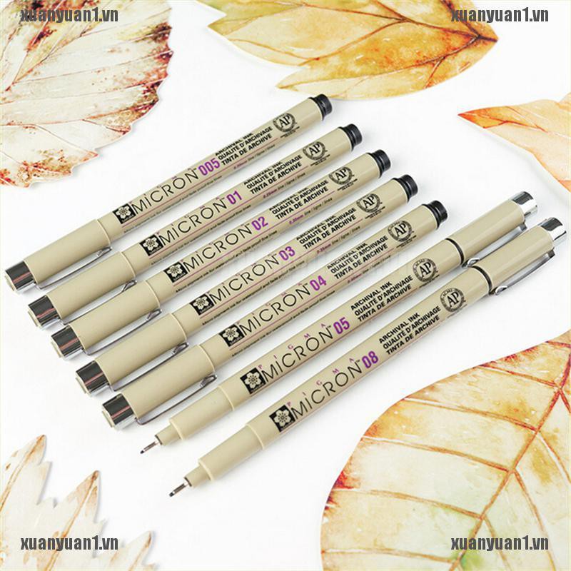 [XUANYUAN1] Set 9 Bút Lông Vẽ Truyện Tranh Pigma Manga Chuyên Nghiệp