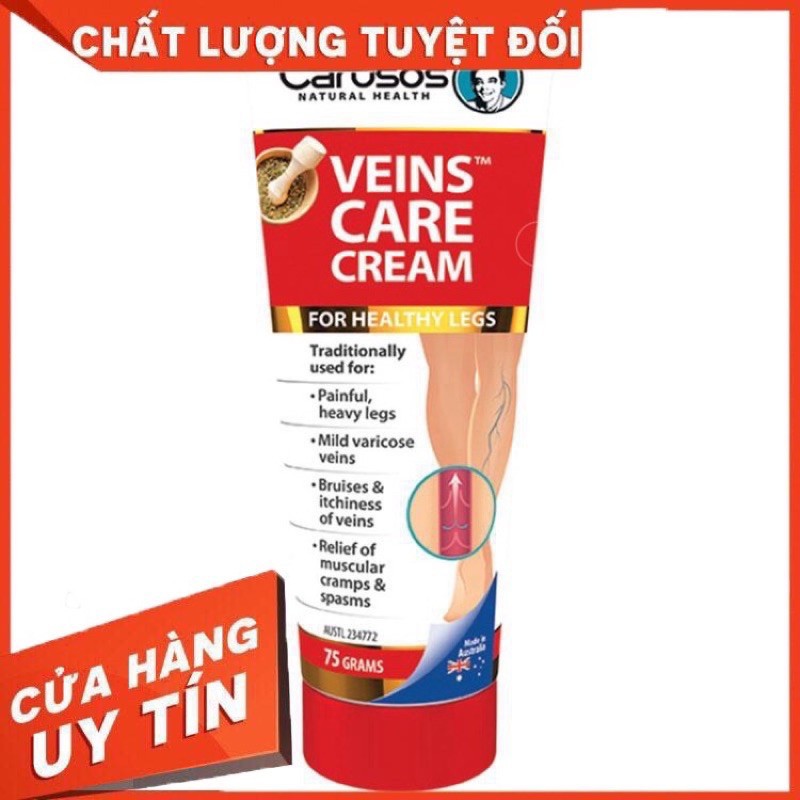 Tuýp kem thoa suy giãn tĩnh mạch Veins care Cream