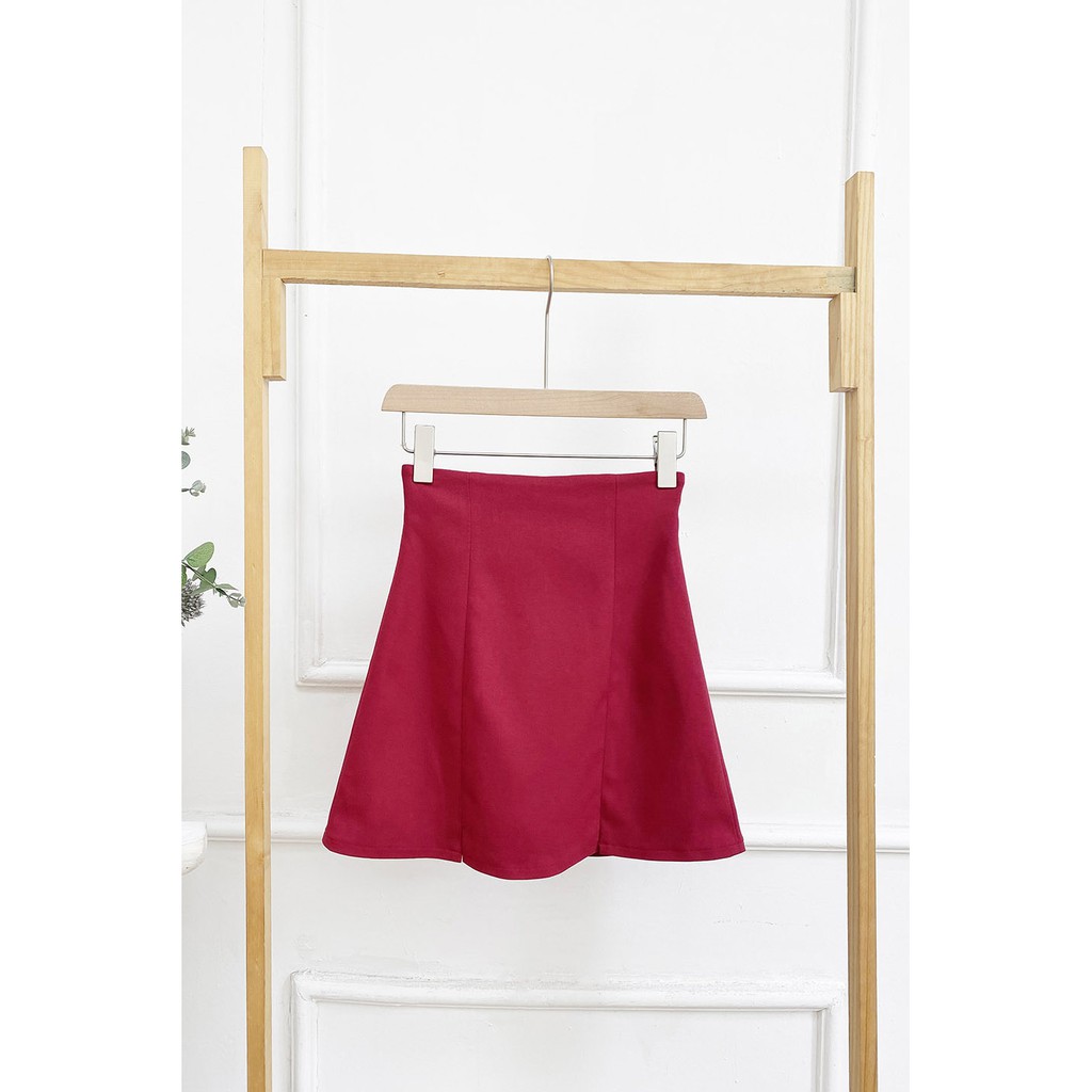[Mã WABRWA8 giảm 15% đơn 99k] DOTTIE - Váy Ngắn Xẻ Tà Đỏ Nữ S0022 | BigBuy360 - bigbuy360.vn