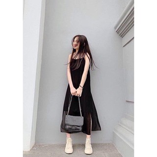 VÁY 2 DÂY VẢI VOAN