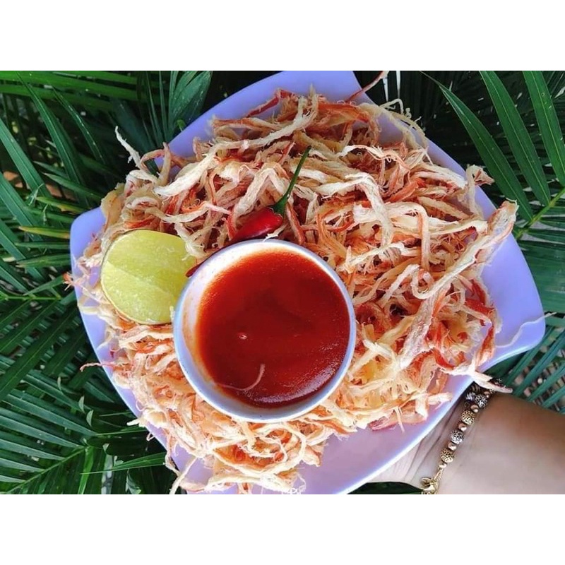 MỰC XÉ HẤP NƯỚC DỪA hũ pet 250gr MonMon Food - đồ ăn vặt Hà Nội