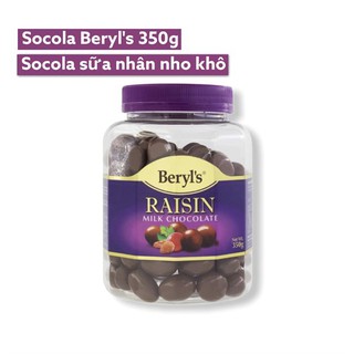 Socola sữa nhân nho khô beryl's 350g