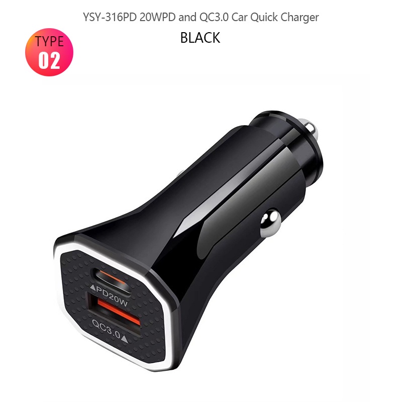 Tẩu Sạc Nhanh USB PD QC 3.0 38W Cho Samsung Note 20