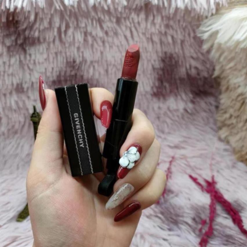Son Givenchy Rouge Interdit Lipstick màu 25 Rouge Revelateur mini 1.5g | BigBuy360 - bigbuy360.vn