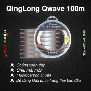Dây Fluorocarbon Leader QingLong Q-Wave 100m
