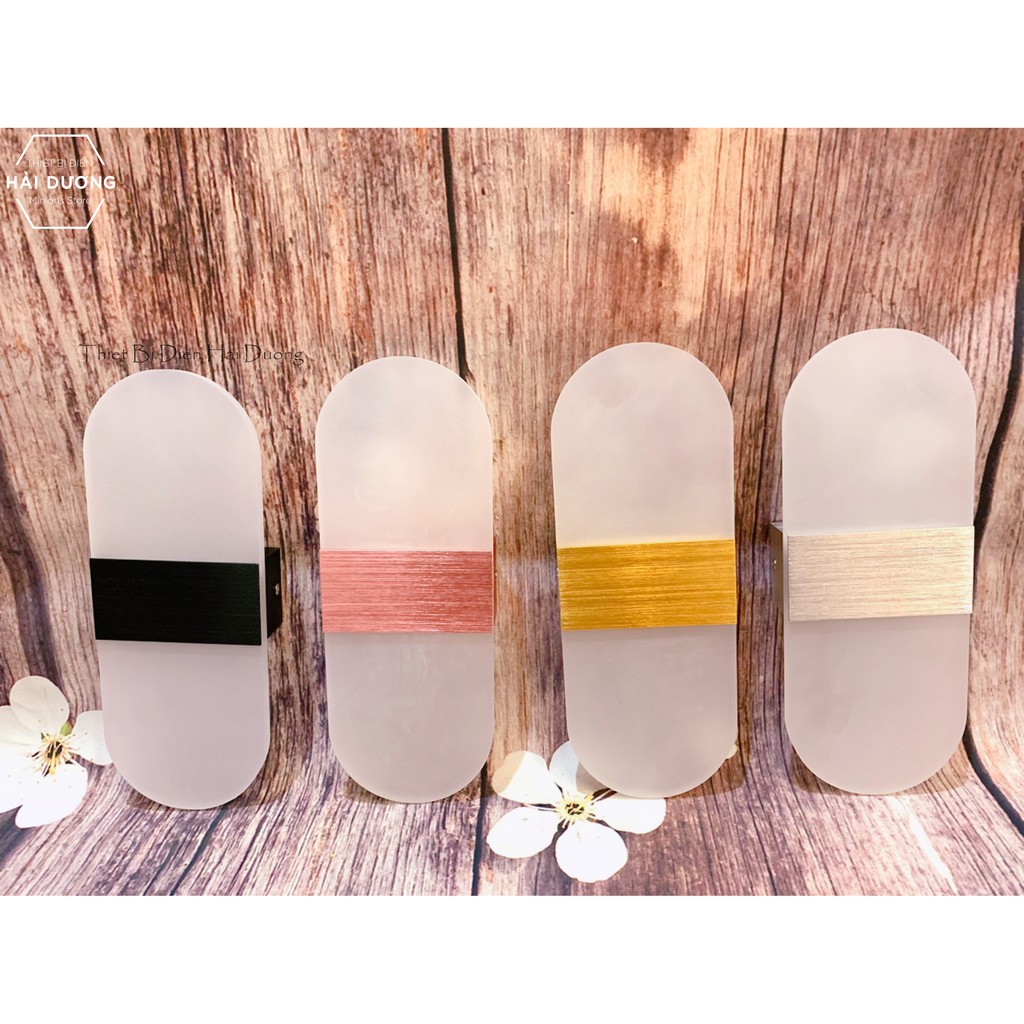 Combo 3 Đèn Led Gắn Tường Decor Hình Oval TN142 - 3 chế độ ánh sáng Trắng/Vàng/Trung Tính - Có Video