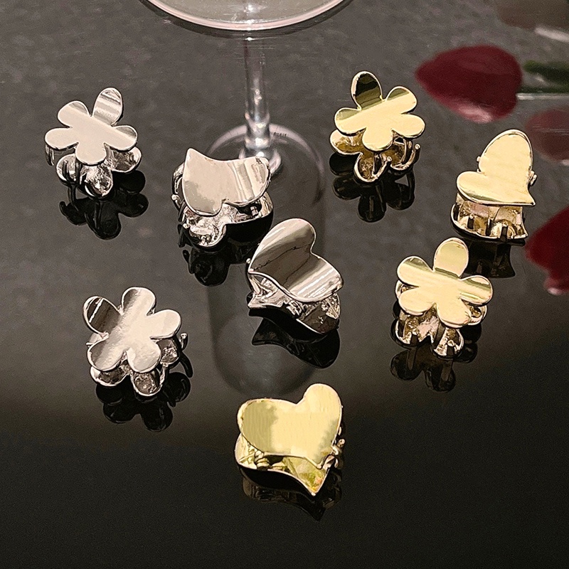 Set 2 Kẹp Tóc Kim Loại Mini Hình Học