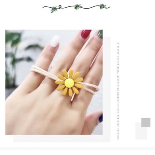 Combo 10 Dây buộc tóc, cột tóc hoa cúc dễ thương phong cách Hàn Quốc
