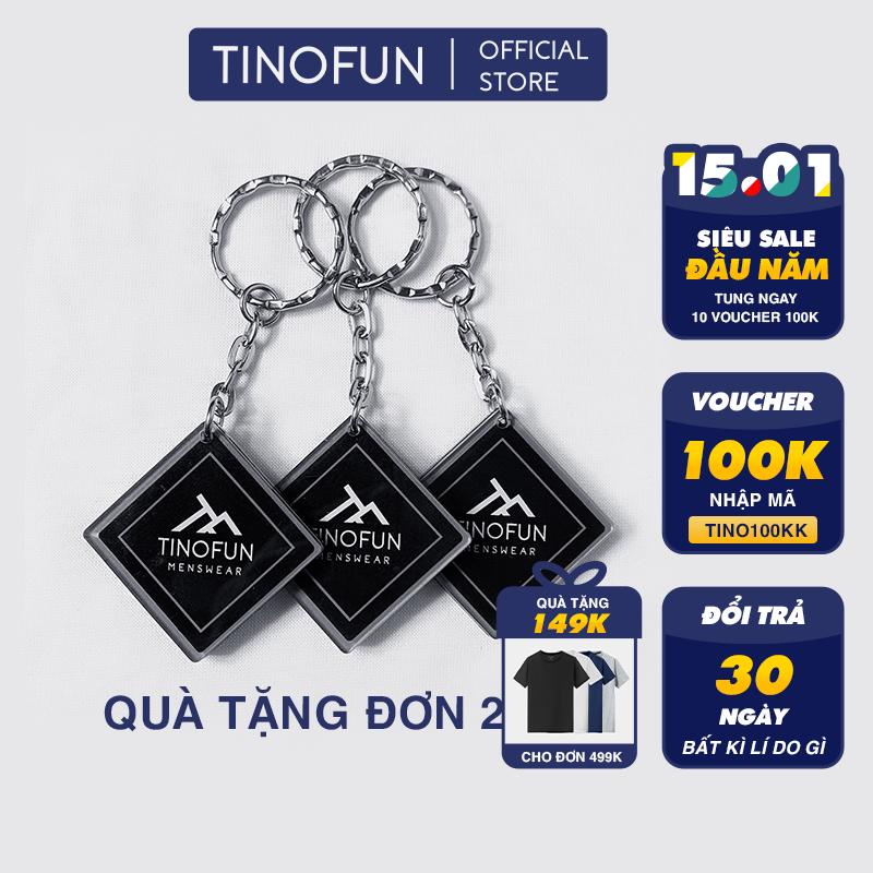 Móc khóa Móc chìa khóa TINOFUN ép nhiệt mica cao cấp Quà tặng đơn hàng Keychain deal 1k