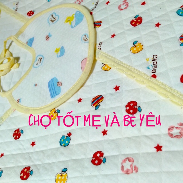 KHĂN QUẤN BÉ/CHĂN Ủ BÉ SƠ SINH+YẾM