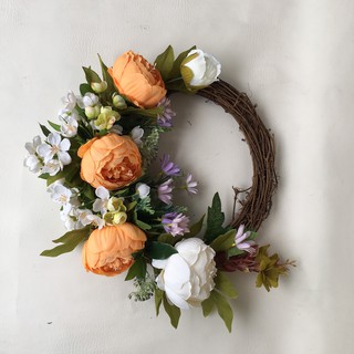 Vòng hoa nguyệt quế, vòng hoa treo cửa trang trí giáng sinh đẹp