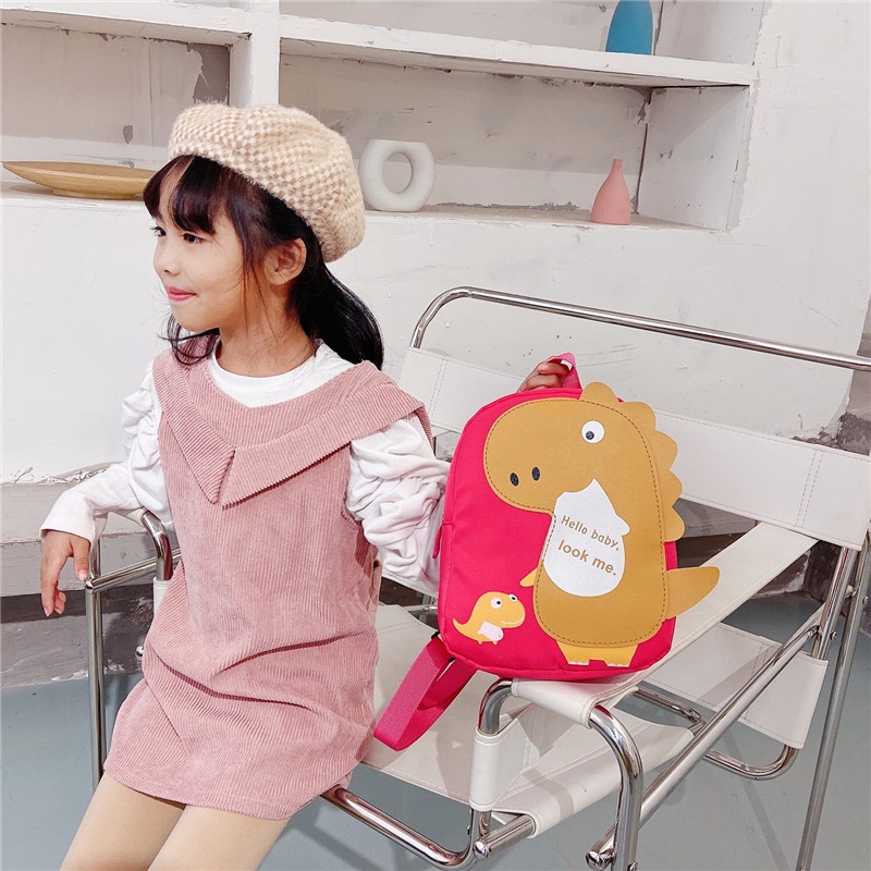 Balo Cho Bé Mầm Non, Balo Khủng Long siêu cute cho bé trai và bé gái 2 - 6 tuổi đi học mẫu giáo