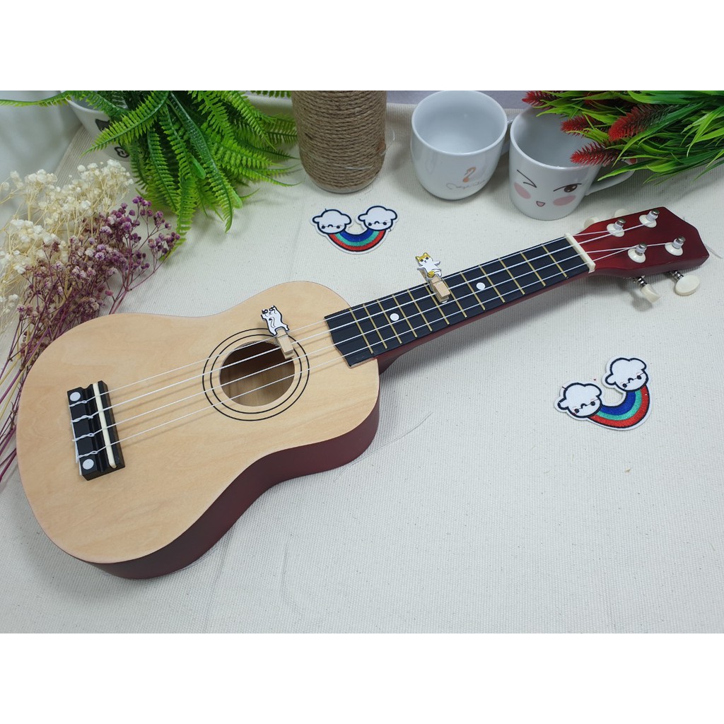 Đàn Ukulele Full Gỗ Sơn Màu Andrew M2C-T05 Soprano Cần Gỗ- tặng full phụ kiện