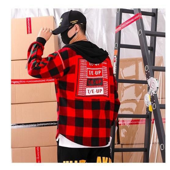 Áo sơ mi kẻ sọc karo flanner unisex tay dài chất vải Kate Nỉ dày đẹp chống nắng tốt SMF02
