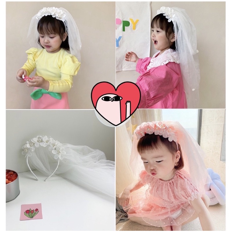 Bờm hoa ren công chúa