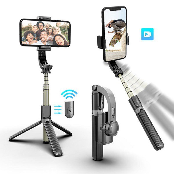 Gậy Selfie kết hợp Gimbal L08 chống rung, cân bằng điện tử, remote Bluetooth | BigBuy360 - bigbuy360.vn