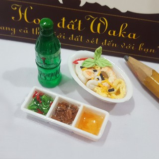 Set Mì Xào Hải Sản Mini Food 01- Mô hình 1/12