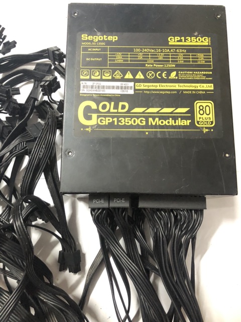 Nguồn Segotep 1250w 80 plus gold full modul