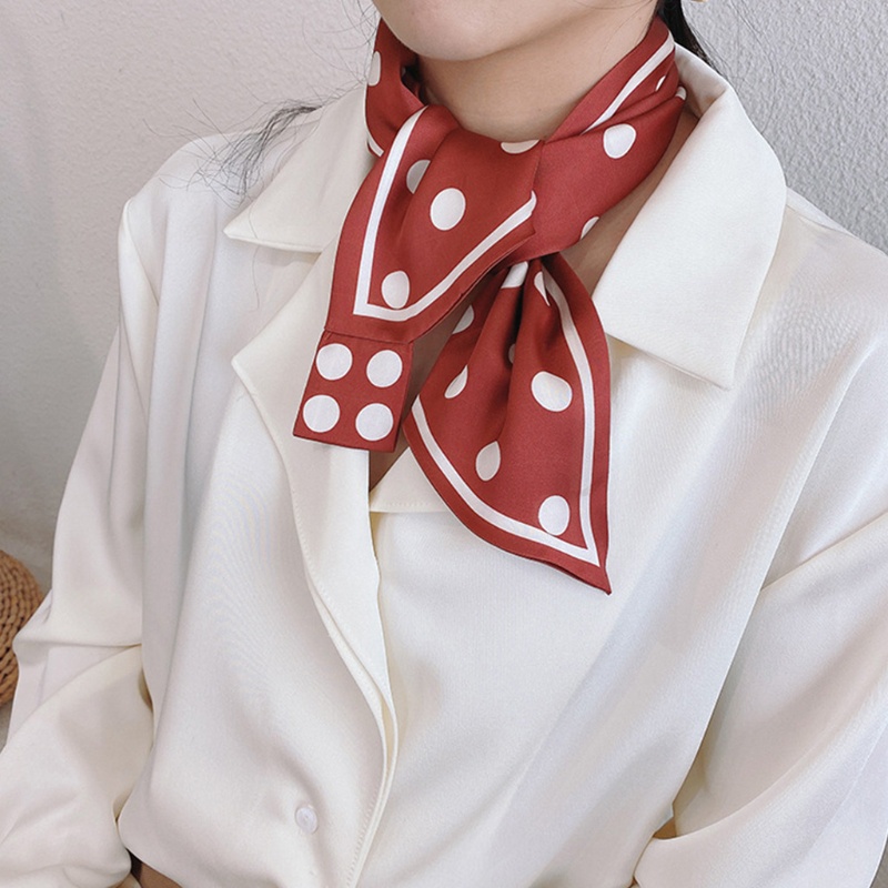 Khăn choàng cổ giả lụa dáng dài họa tiết chấm bi phong cách Hàn Quốc cho nữ
 | BigBuy360 - bigbuy360.vn