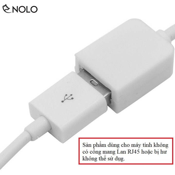 USB Ra Cổng Mạng Lan RJ45 Chiều Dài 15cm Cho Máy Tinh