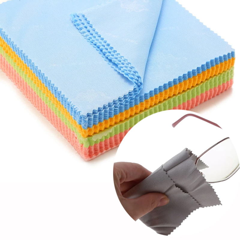 Khăn Lau Kính / Màn Hình Điện Thoại / Ống Kính Máy Ảnh Bằng Sợi Microfiber Màu Sắc Ngẫu Nhiên