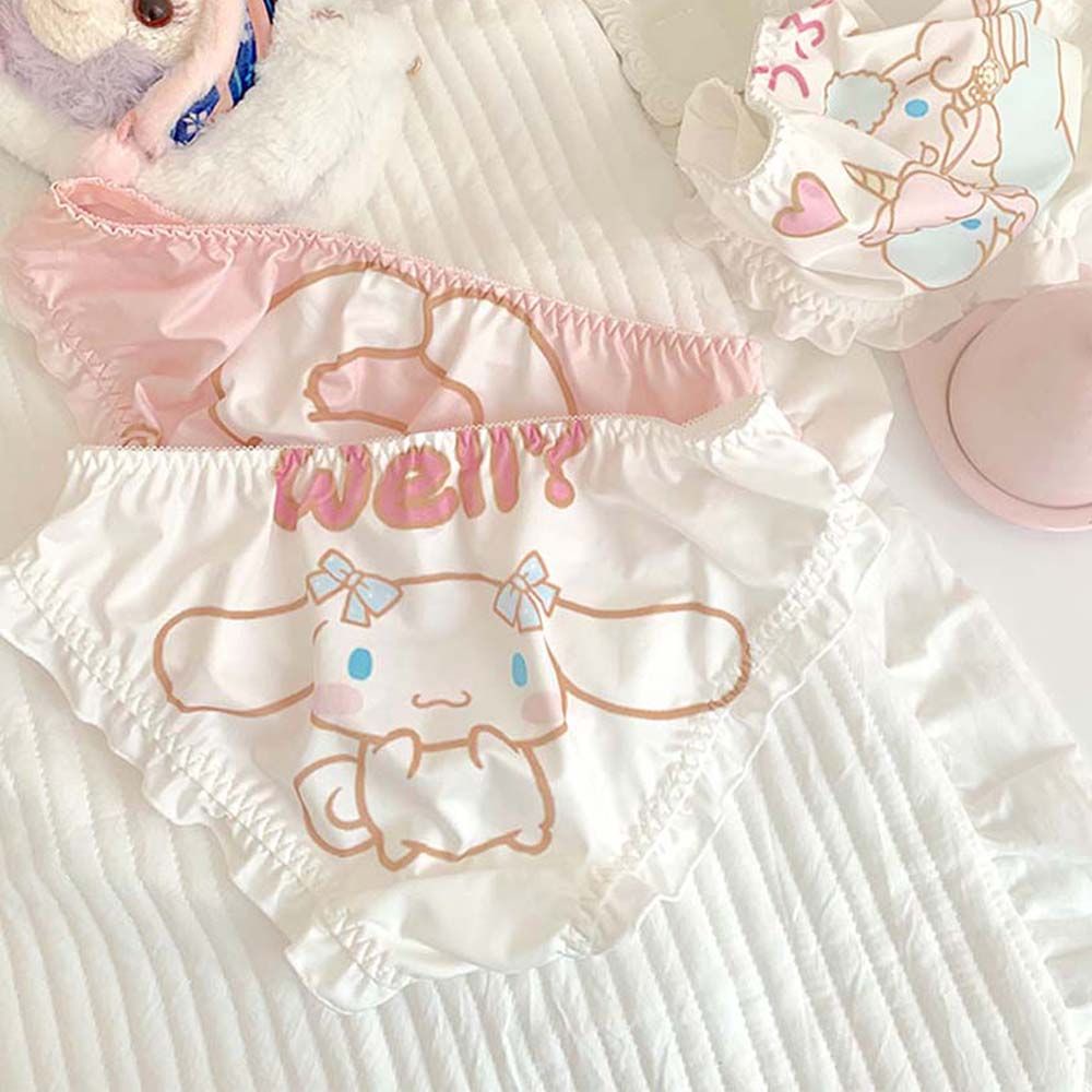 Quần lót tam giác họa tiết hoạt hình dễ thương phong cách lolita dành cho nữ