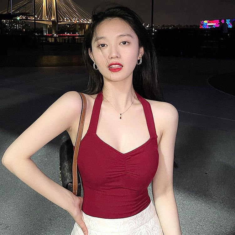 Áo Bra Nhún Ngực Dáng Lửng Chui Đầu Siêu Sang Chảnh Mã V101
