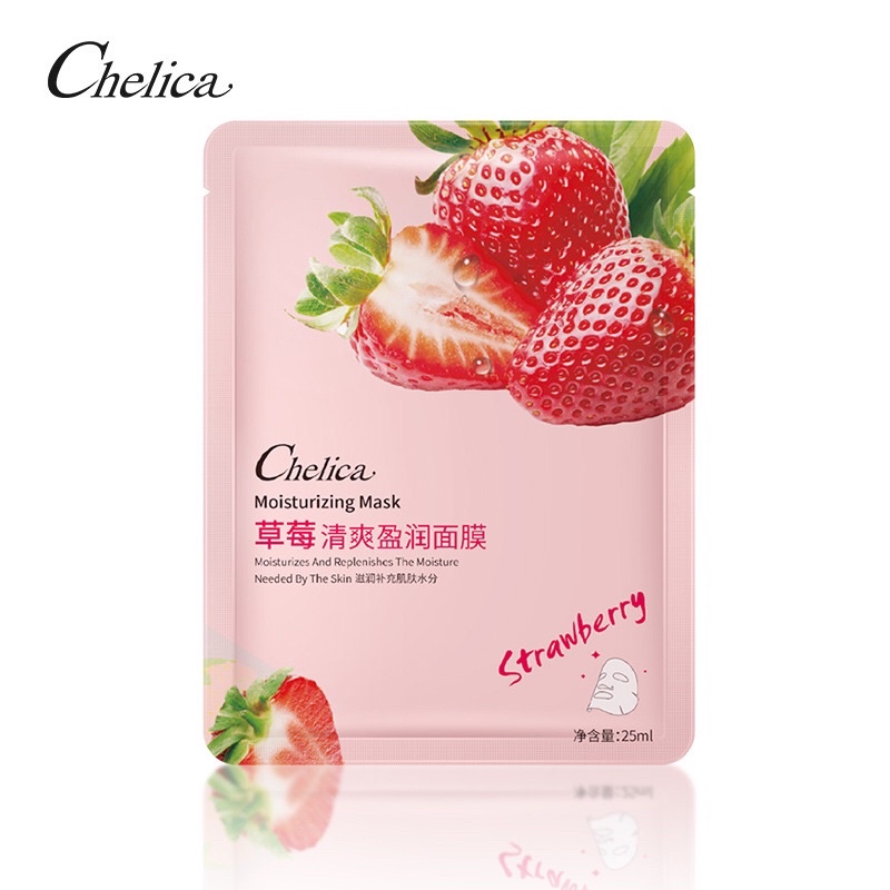 Combo 5 miếng Mặt nạ trái cây Chelica dưỡng da cấp ẩm chăm sóc da từ sâu bên trong