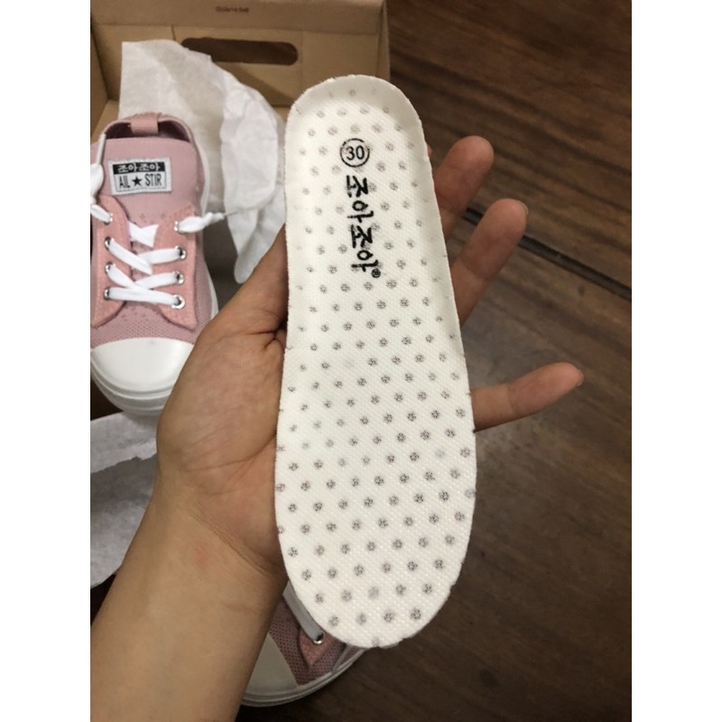 Giày thể thao xuất Hàn cho bé gái cổ chun vải co dãn có thoáng khí