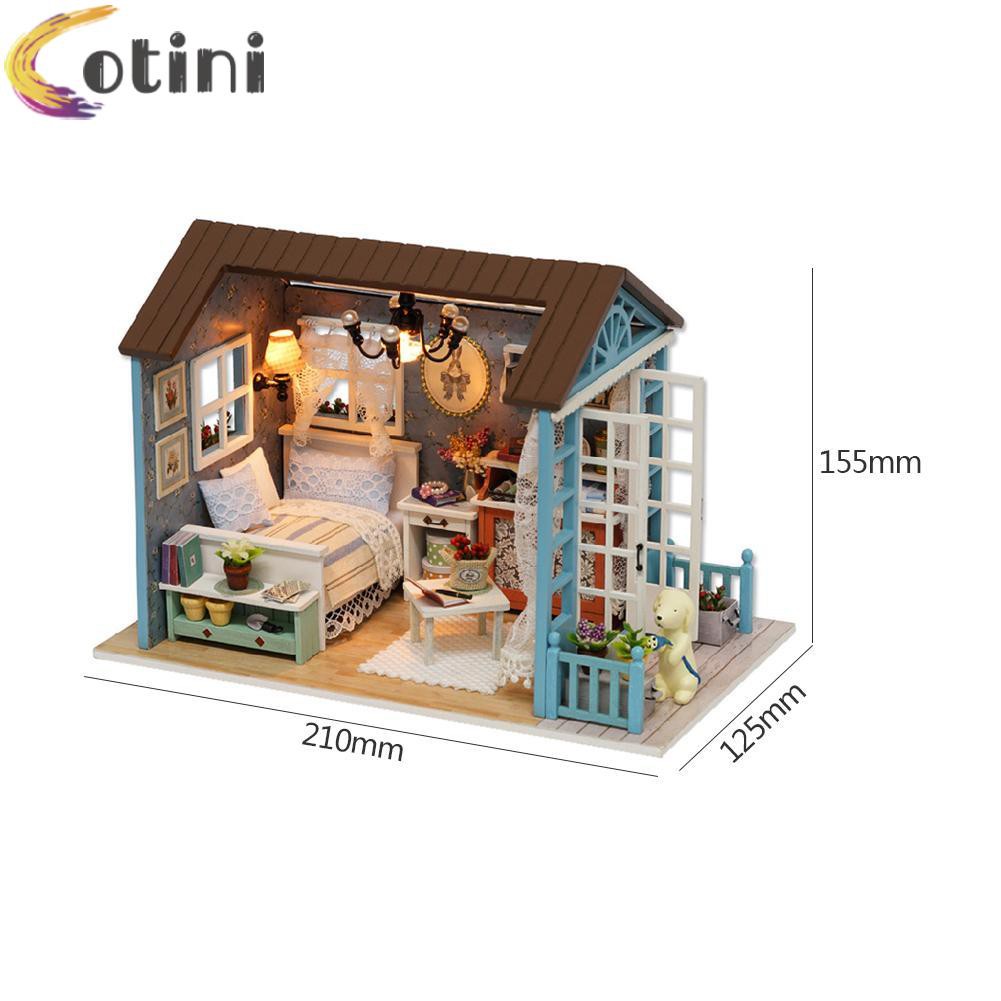 Bộ Nội Thất Mini Bằng Gỗ Dùng Trang Trí Nhà Búp Bê