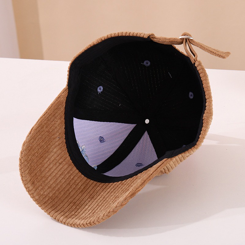 Mũ Lưỡi Trai Nhung Kẻ Thời Trang Mùa Thu Đông Dành Cho Trẻ Nhỏ