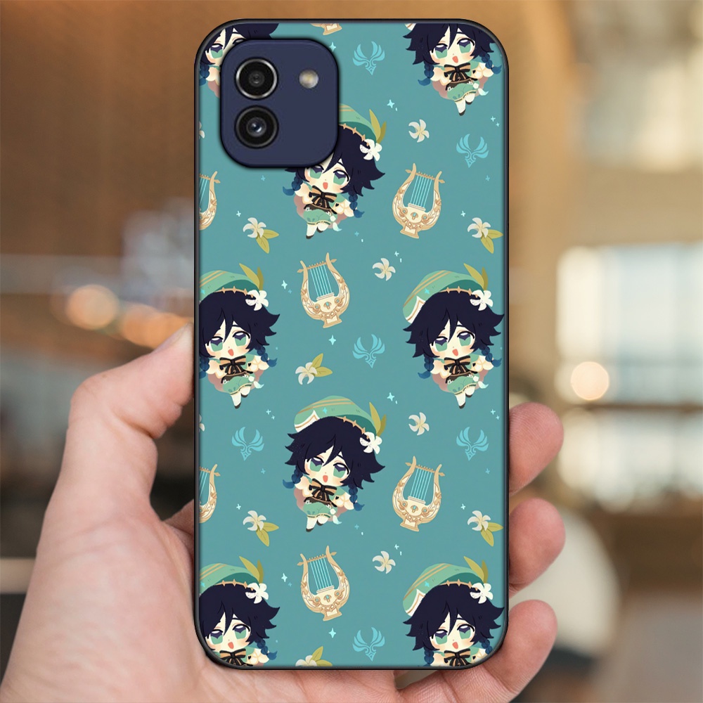 Ốp lưng Samsung A03 viền đen in hình Venti Genshin Impact