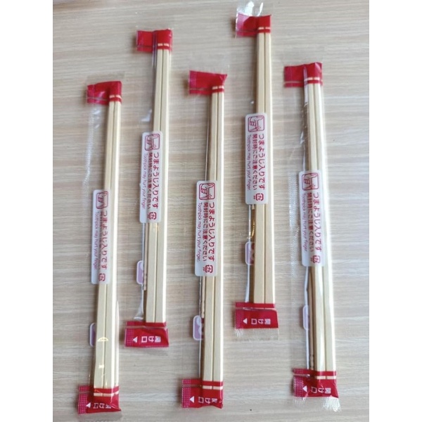 Combo 100 đôi Đũa gỗ tách + Tăm nhật bản Opp