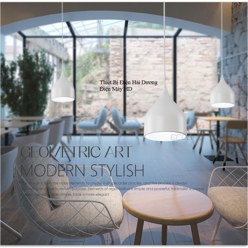 Đèn thả trần trang trí giọt nước bé TN259 18cm (Trắng) - Bảo hành 12 tháng