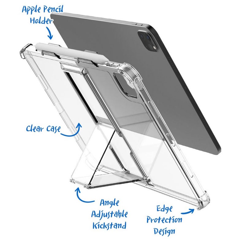 ARAREE Flexshield SP iPad Pro 5th 12.9-Inch Case Clear Stand Protective Cover